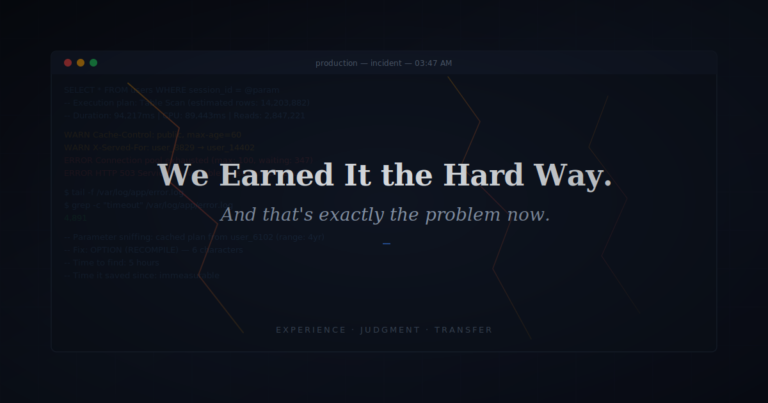 We Earned It the Hard Way. And That’s Exactly the Problem Now.